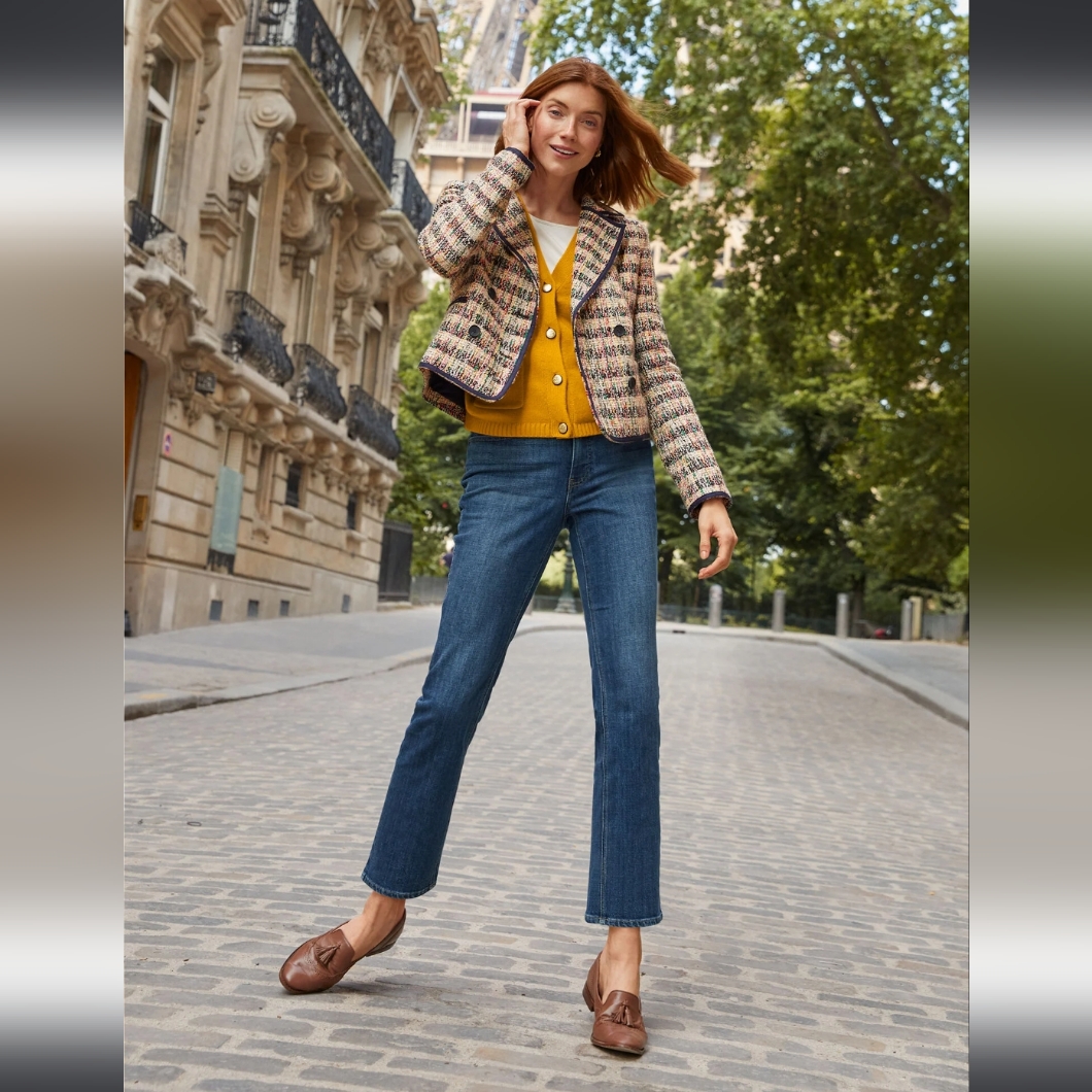 Talbots Denim Boot Crop Jean